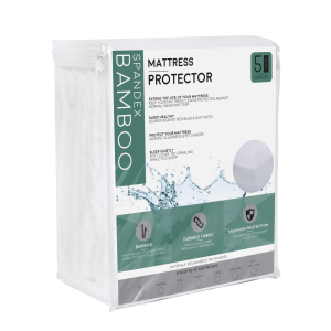 Premium Bamboo Viscose Mattress Protector - Waterproof & Hypoallergenic