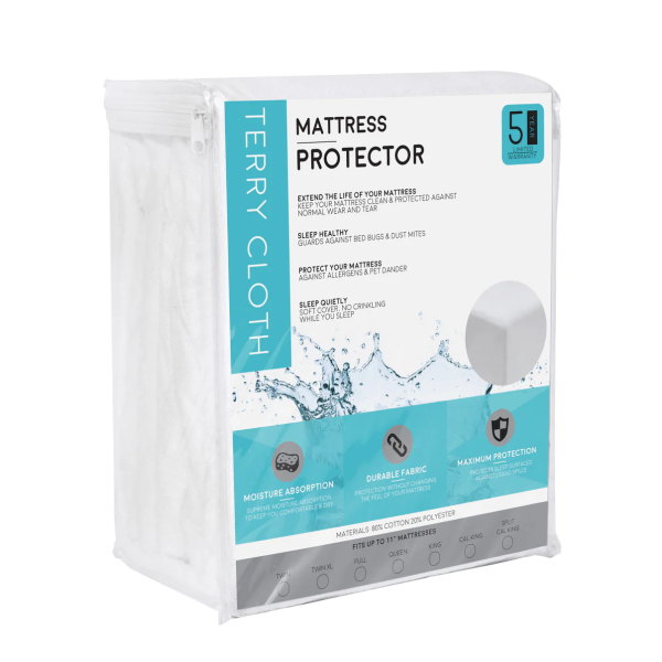 Terry Cloth Mattress Protector - MATPROC1