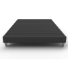 Express Mattress Foundation with 6" Grey Wood-Style Legs (model UFG) - photo 1