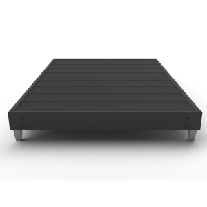 Express Mattress Foundation with 6" Grey Wood-Style Legs