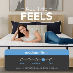 12" Sofinity Hybrid Essentials Pocket Coil Mattress - Medium Firm - photo 8