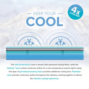 12" Sofinity Hybrid Signature Pocket Coil Mattress - Medium - photo 10