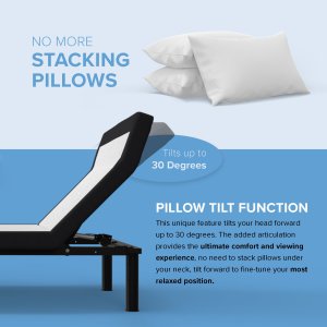 SBKDT2 Adjustable Bed Base with Pillow Tilt, Massage, Night Light & USB Ports - photo 8